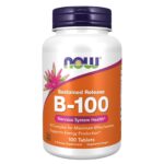 NOW FOODS Vitamin B-100 Sustained Release – 100 Tablets