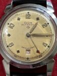 Vintage 1950’s Men’s Elgin Datemaster 17j Swiss Automatic Wristwatch-Runs Great