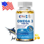 120 Pills Omega 3 Fish Oil Capsules 3x Strength 3600mg EPA & DHA Highest Potency