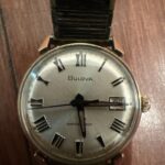 Vintage Bulova Waterproof Men Wrist Watch