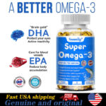 120 Caps Omega 3 Fish Oil Capsules 3x Strength 5500mg EPA & DHA Highest Potency