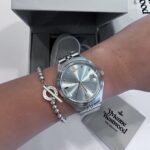 Vivienne Westwood Mint Blue Watch Silver Tone