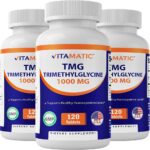 3- Pack Vitamatic TMG Supplements 1000mg – 120 Tablets