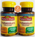 2 Pack Potassium Gluconate 550 mg 200 Tablets (2×100) Gluten Free Exp. 11/2026