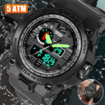 Waterproof Digital Sports Watch Military Tactical LED Backlight Men’s Wristwatch