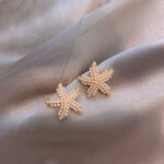 New Type Of Starfish Earrings For Sleeping Women’s Temperament Exquisite Design Earrings Party Gifts Women’s Fashion Jewelry