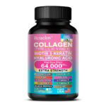 Collagen Peptides TypeI,II,III,V,X – Hyaluronic Acid, Biotin & Keratin