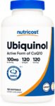 Nutricost Ubiquinol Softgels (120 Servings | 100 mg Per Serving)