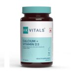 HK Vitals Calcium + Vitamin D3 Supplement, 90 Calcium Tablets, with Magnesium