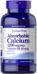 Absorbable Calcium 200 Softgels 1200 mg Plus Vitamin D3 25 mcg D-3 Gluten Free