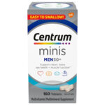 Centrum Minis Men 50 plus Multivitamin Supplement Tablets, 160 Count