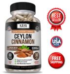 True Organic Ceylon Cinnamon Capsules 1200mg Highest Potency Blood Sugar Support