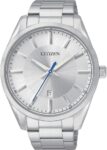 Citizen Men’s Date Quartz Stainless Steel Watch BI1030-53A NEW