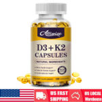 Alliwise Vitamin D3 5000IU K2-MK7 Supplement, Bone & Heart Health, Immune Health