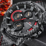 Waterproof Men Military Quartz Leather Stainless Steel Analog Sports Wrist Watch