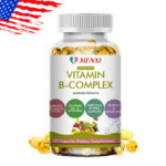 Vitamin B Complex 60 Capsules B1,B2,B3,B5,B6,B7,B9,B12, Immune Support Pills