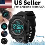 Men Waterproof Digital Sports Watch Military Tactical LED Backlight Wristwatch