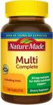 Nature Made Multi Complete with Iron Dietary Supplement Tablets 130 Count 3 Pack