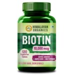 Himalayan Organic Biotin 10000 MCG Supplement For Men And Women With Kerati