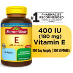 Nature Made Vitamin E 180 mg (400 IU) dl-Alpha Softgels, Dietary , 300 Count