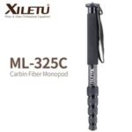 Xiletu ML-325C Carbon Fiber Tripod Monopod  Stable Pole For Canon Nikon Digital Camera With stainless steel Spike