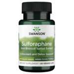 Swanson Sulforaphane Supplement – Broccoli Sprout Extract 400 mcg Veg Caps 60ct