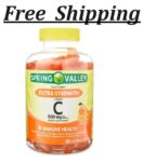 Spring Valley Extra Strength Vitamin C, 500 Mg Vegetarian Gummies, 120 Count NE