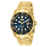 Invicta Men’s Watch Pro Diver Quartz Blue Dial Yellow Gold Bracelet 30810