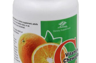 Nu Health Chewable Vitamin C 500 mg – 1000mg Tablets + Rose Hip Extract USA