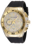 TechnoMarine Men’s TM-120026 Cruise California Gold with Black Strap 46mm Watch