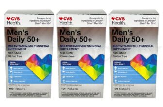 CVS Health Men’s 50+ Multivitamin Tablets 100 Tablets Each Lot of 3