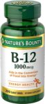 Vitamin B-12 1000mcg 200 Tablets Support Energy Metabolism Cardiovascular Health
