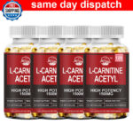 1500mg Acetyl L-Carnitine Capsules Strong Fat Burner Weight Loss Antioxidant