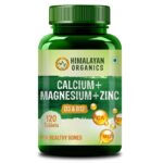 Himalayan Organics Calcium Magnesium Zinc Vitamin D3 & B12-120 Vegetarian Tablet