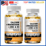 Zinc Calcium Magnesium & Vitamin D Complex Supplement Bone Muscle Immune Support