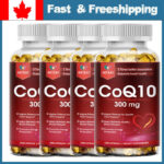 120 Capsules, CoQ10 300mg Blood Pressure Heart Health Supplement High Absorption