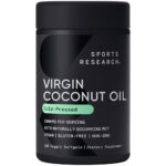 Organic Extra Virgin Coconut Oil 1000mg Vegan 120 Veggie Softgels Non-GMO