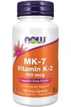 NOW Foods Vitamin K-2/MK-7 100mcg 120 Caps Bone Health FREE SHIP! 03/2025EXP