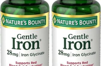 2 Pack Nature’s Bounty Gentle Iron Capsules, 28 mg, 90 Ct  2×90 EXP 02/26