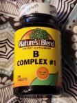 Vitamin B Complex Formula #1 100 Tabs By Nature’s Blend Exp 08/2026