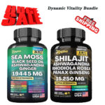 Dynamic Vitality Bundle , Sea Moss Multivitamin & Shilajit Power Combo – 60 Caps