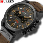 CURREN Men Watch Top Brand Men Military Sport Wristwatch Leather Quartz Watches