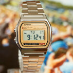 Casio Classic Digital Stainless Steel Alarm Stopwatch Casual Watch A158WEA-9 New