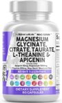 Magnesium Glycinate Complex 1000mg L-Theanine 200mg Apigenin 50mg Citrate 60 Cap