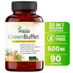 Organic Super Foods and Vitamins Blend – Greens Wholefood Multivitamins 90 caps