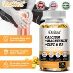 Calcium Magnesium Zinc Vitamin D3 Capsules – Promotes Absorption, Muscles Health