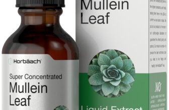Mullein Leaf Liquid Extract | 2 fl oz | Alcohol Free, Vegetarian | by Horbaach