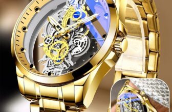 Hollow Skeleton Luxury Men’s Automatic Quartz Stainless Steel Watch Business USA