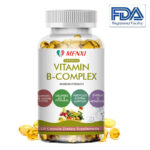 Vitamin B-Complex Capsules,Vitamins B1,B2,B3,B5,B6,B8,B12 ,Immune & Bone Support