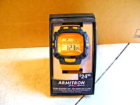 ARMITRON PRO SPORT Water Resistant 330ft, Alarm, Men’s Watch New Yellow